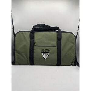 Plano Gun Guard Pistol Handgun Green Soft Padded Case Full Zip Travel Holster